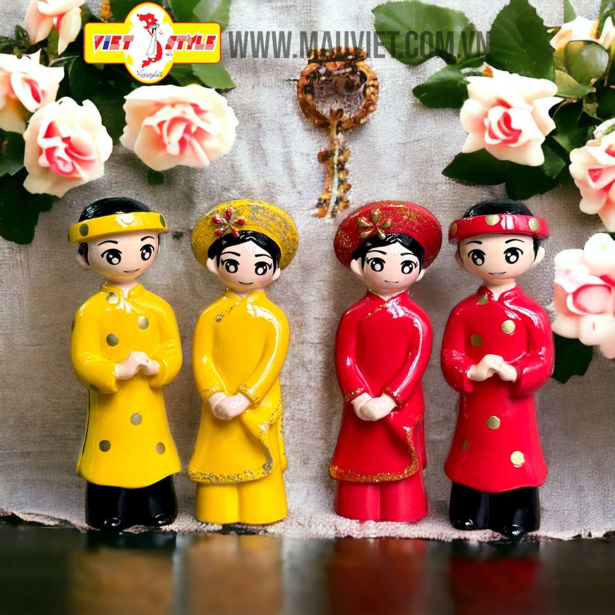 Vẻ đẹp của tượng thủ công mỹ nghệ tượng cô dâu chú rể