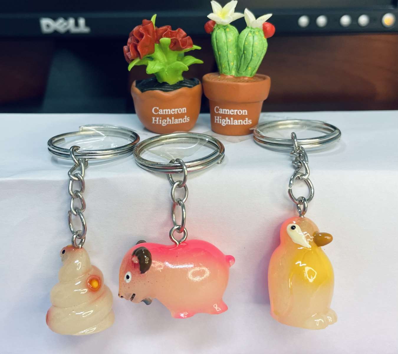 Móc khoá Poly dạ quang hình rắn