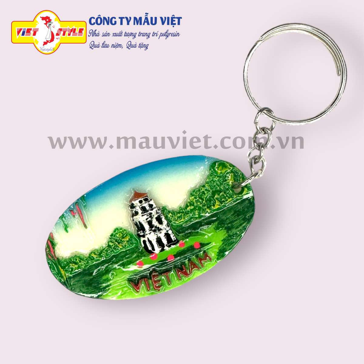 Móc khóa lưu niệm cảnh Việt Nam - Hồ Hoàn Kiếm Hà Nội