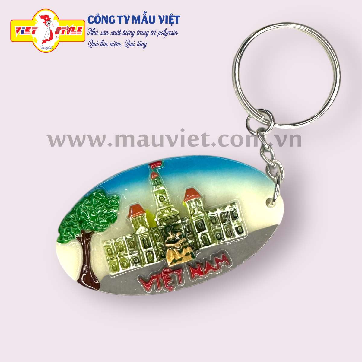 Móc khóa lưu niệm cảnh Việt Nam - Quảng trường đi bộ Tp HCM