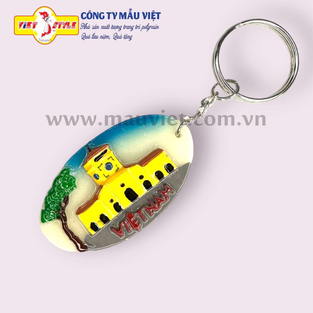 Móc khóa lưu niệm cảnh Việt Nam - Chợ Bến Thành Tp HCM