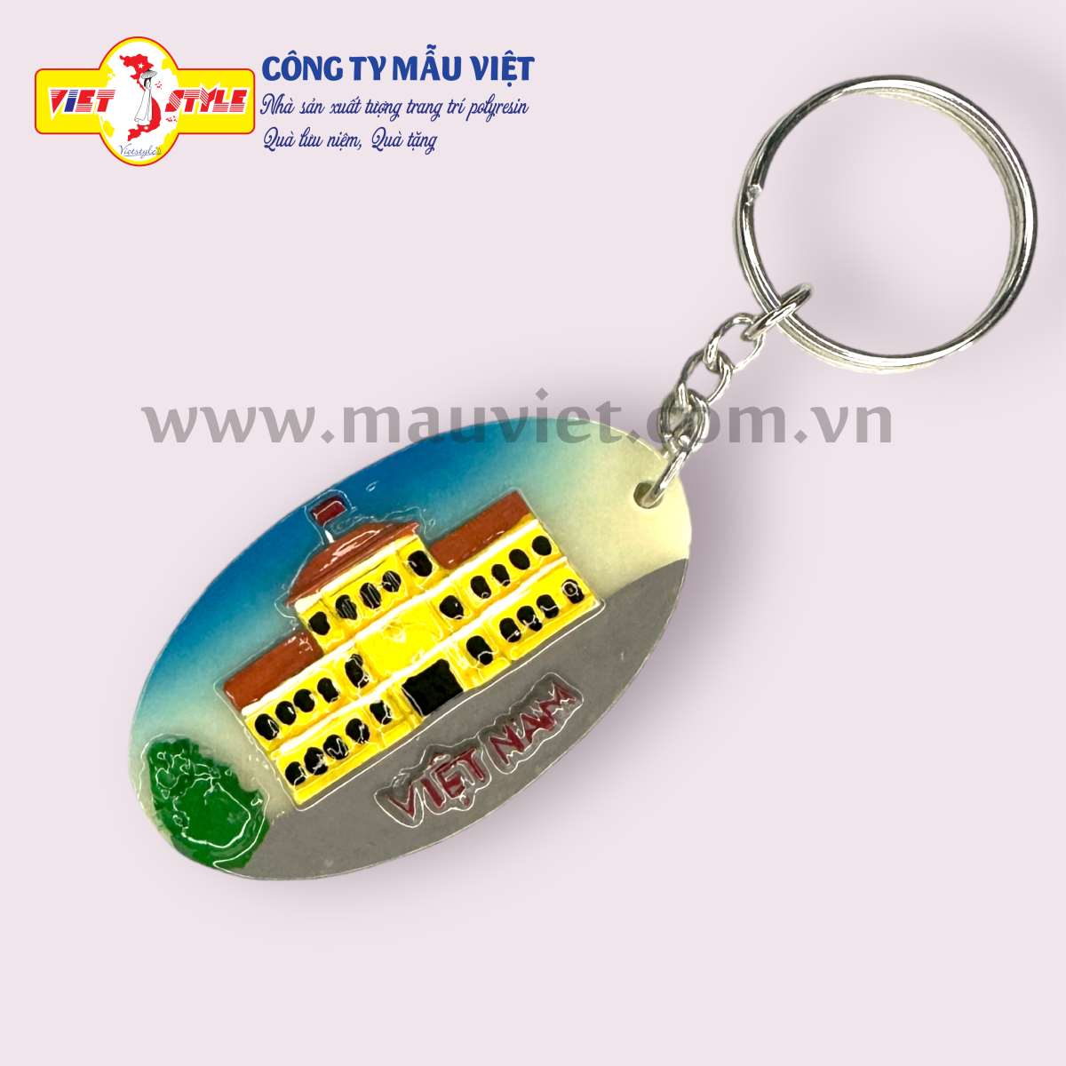Móc khóa lưu niệm cảnh Việt Nam - Bưu điện  Tp HCM